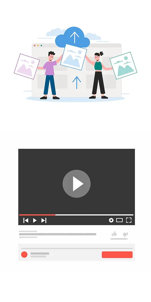 سياسة استخدام الصور والفيديوهات المضمّنة