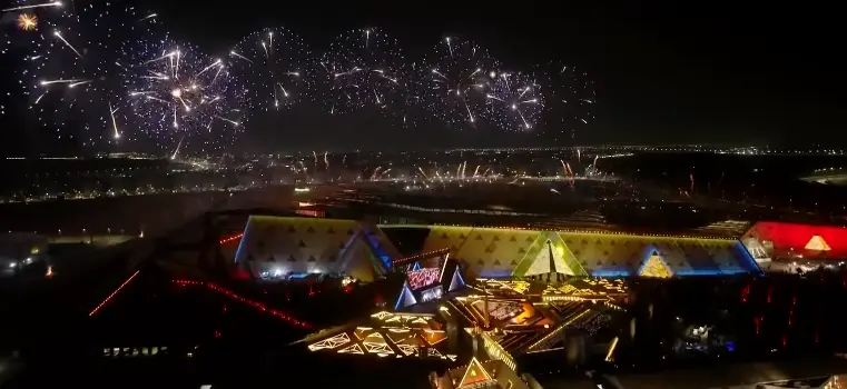 عرض فني مبهر يجسد روح مصر-المتحف المصرى الكبير