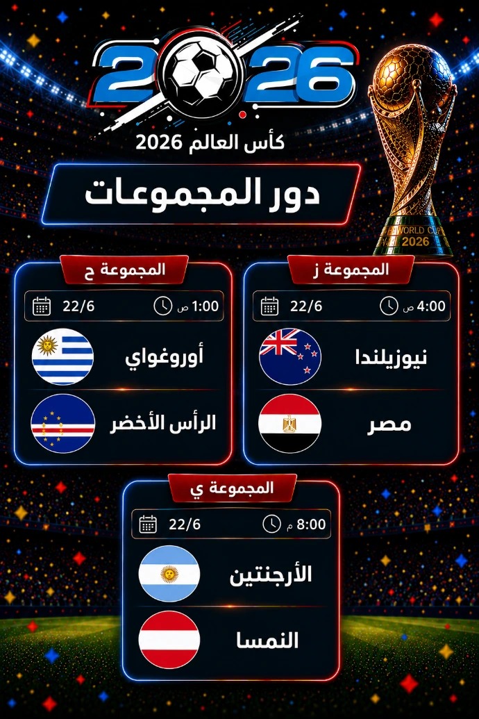 مباريات كأس العالم 22‏ يونيو 2026