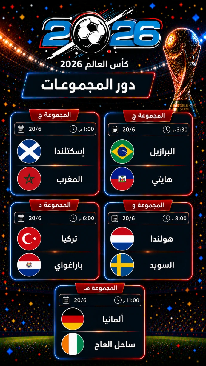 مباريات كأس العالم 20‏ يونيو 2026